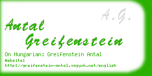 antal greifenstein business card